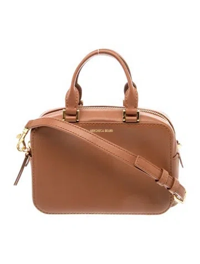 Pre-owned Veronica Beard Leather Shoulder Bag In Brown