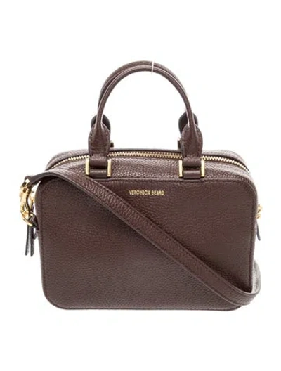 Pre-owned Veronica Beard Leather Shoulder Bag In Brown
