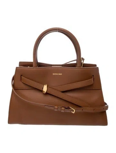 Pre-owned Veronica Beard Leather Shoulder Bag In Brown