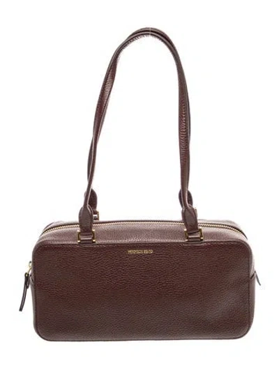 Pre-owned Veronica Beard Leather Shoulder Bag In Brown