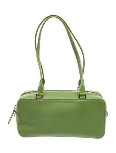 Pre-owned Veronica Beard Leather Shoulder Bag In Green