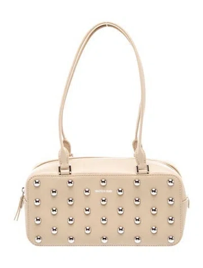 Pre-owned Veronica Beard Leather Shoulder Bag In Neutrals