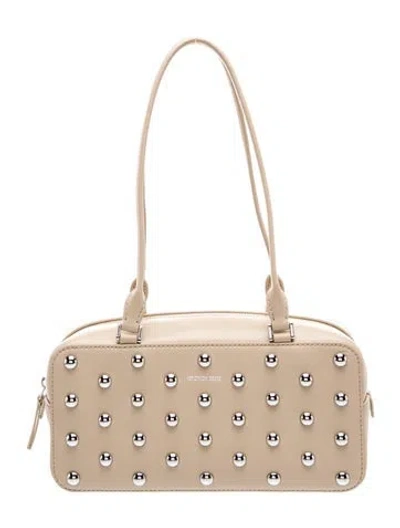 Pre-owned Veronica Beard Leather Shoulder Bag In Neutrals