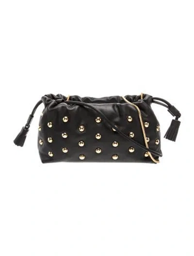 Pre-owned Veronica Beard Leather Shoulder Bag Small In Black