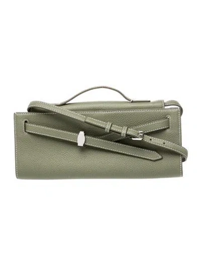 Pre-owned Veronica Beard Leather Shoulder Bag W/ Tags In Grey