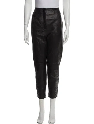 Pre-owned Veronica Beard Leather Skinny Leg Pants In Multi