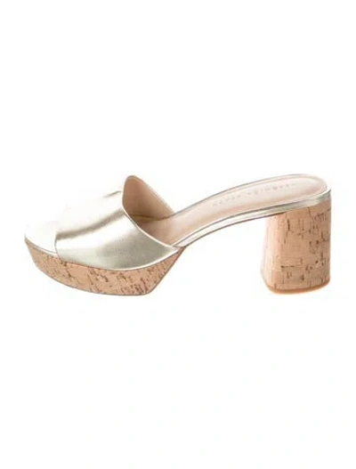 Pre-owned Veronica Beard Leather Slides