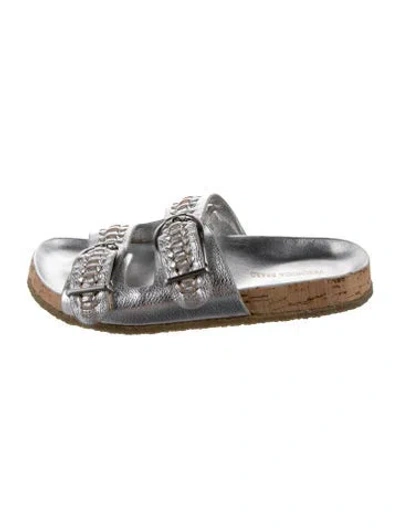 Pre-owned Veronica Beard Leather Slides