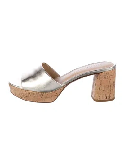 Pre-owned Veronica Beard Leather Slides