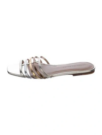 Pre-owned Veronica Beard Leather Slides