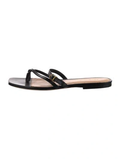 Pre-owned Veronica Beard Leather Slides In Multi