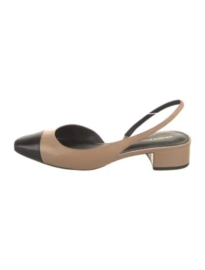 Pre-owned Veronica Beard Leather Slingback Sandals