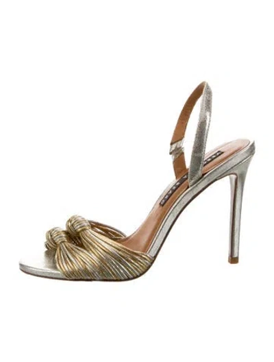 Pre-owned Veronica Beard Leather Slingback Sandals