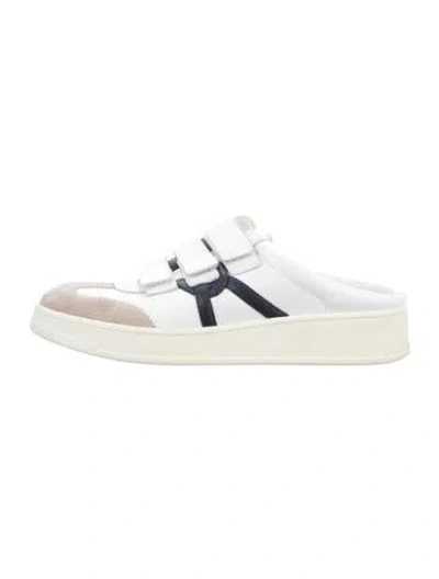 Pre-owned Veronica Beard Leather Sneakers In White
