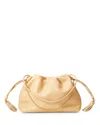Veronica Beard Stash Leather Shoulder Bag In Sand