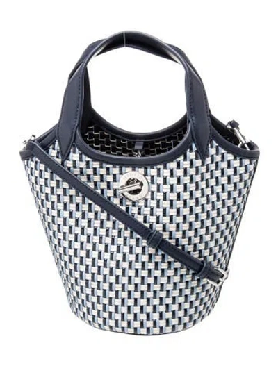 Pre-owned Veronica Beard Leather Top Handle Bag In Blue