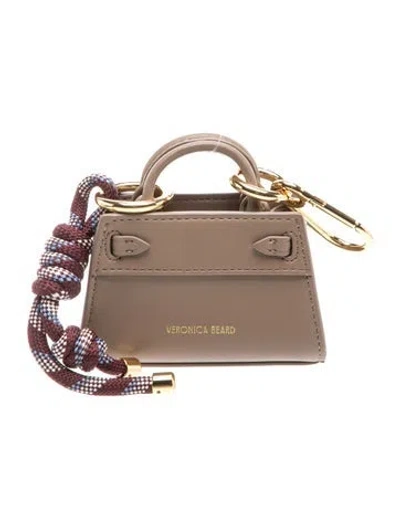 Pre-owned Veronica Beard Leather Top Handle Bag In Brown