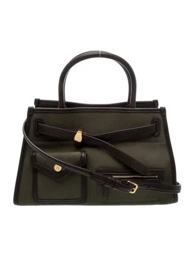 Pre-owned Veronica Beard Leather Top Handle Bag In Green