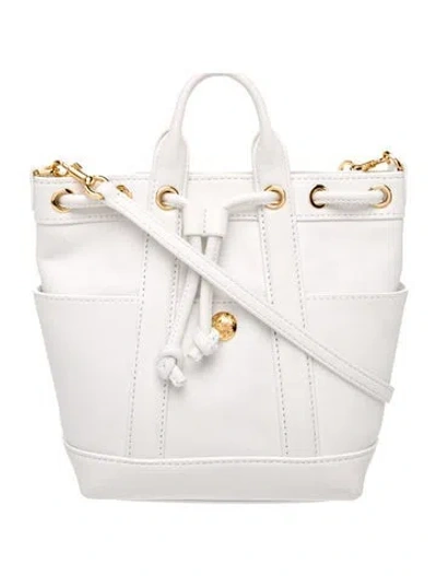 Pre-owned Veronica Beard Leather Top Handle Bag In Neutral