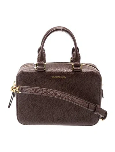 Pre-owned Veronica Beard Leather Top Handle Bag W/ Tags In Brown