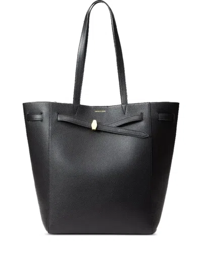 Veronica Beard Leather Tote Bag In Black