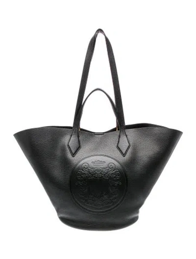 Pre-owned Veronica Beard Leather Tote In Black