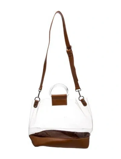 Pre-owned Veronica Beard Leather Tote In Brown