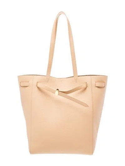 Pre-owned Veronica Beard Leather Tote In Neutral