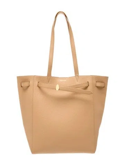 Pre-owned Veronica Beard Leather Tote In Neutrals