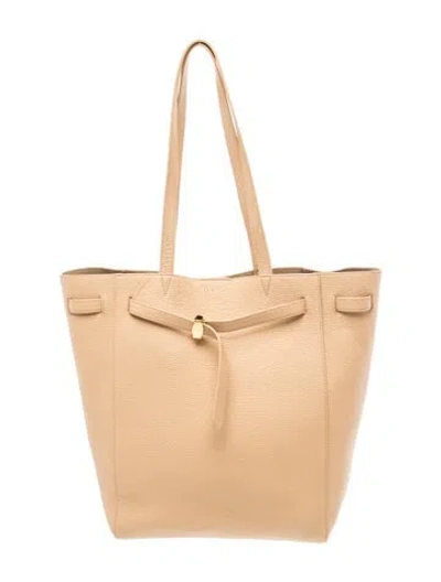 Pre-owned Veronica Beard Leather Tote In Neutrals