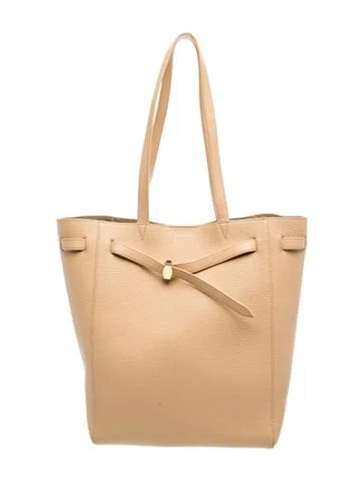 Pre-owned Veronica Beard Leather Tote In Neutrals