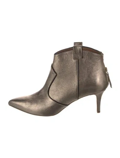 Pre-owned Veronica Beard Leather Western Boots