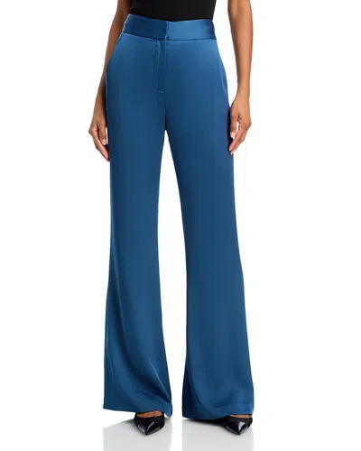 Veronica Beard Lebone Flared Pants In Blue Stone