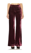 Veronica Beard Cole Wide-leg Twill Trousers In 酒