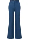 Veronica Beard Lebone Flared Pants In Blau