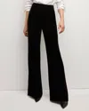 Veronica Beard Lebone Velvet Pant In Black In Black