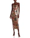 Veronica Beard Leda Dress In Red Multi