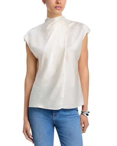 Veronica Beard Leilandy Draped Top In Blue