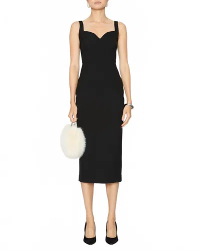 Veronica Beard Lele Sleeveless Midi Dress In Black