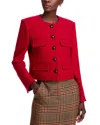Veronica Beard Leslie Jacket Crimson In Crimson
