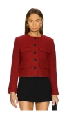 Veronica Beard Leslie Jacket Crimson In Crimson