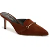Veronica Beard Leslie Suede Mule In Cedar