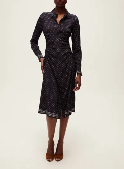 Veronica Beard Lex Dress In Navy Multi In Black