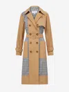 Veronica Beard Liam Patchwork Trench Coat In Neutral