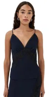 Veronica Beard Lindsey Top Navy In Black