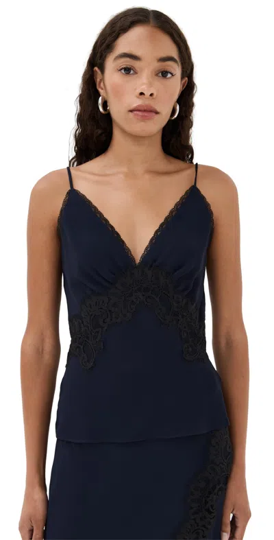 Veronica Beard Lindsey Top Navy In Black
