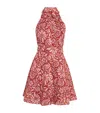 Veronica Beard Beau Floral Sleeveless Linen Shirtdress