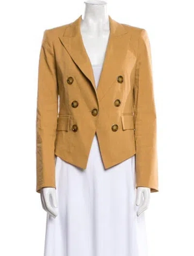 Pre-owned Veronica Beard Linen Blazer In Blue