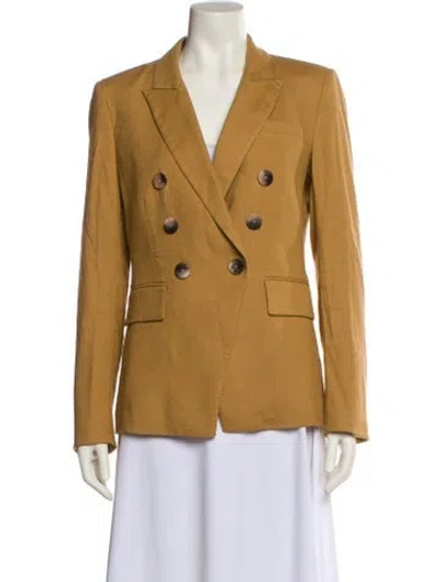 Pre-owned Veronica Beard Linen Blazer In Brown