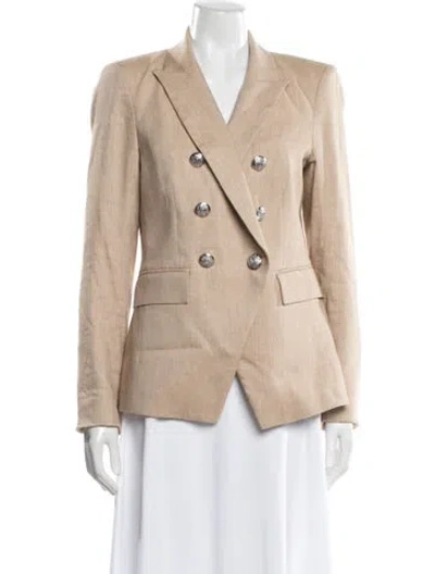 Pre-owned Veronica Beard Linen Blazer In Brown
